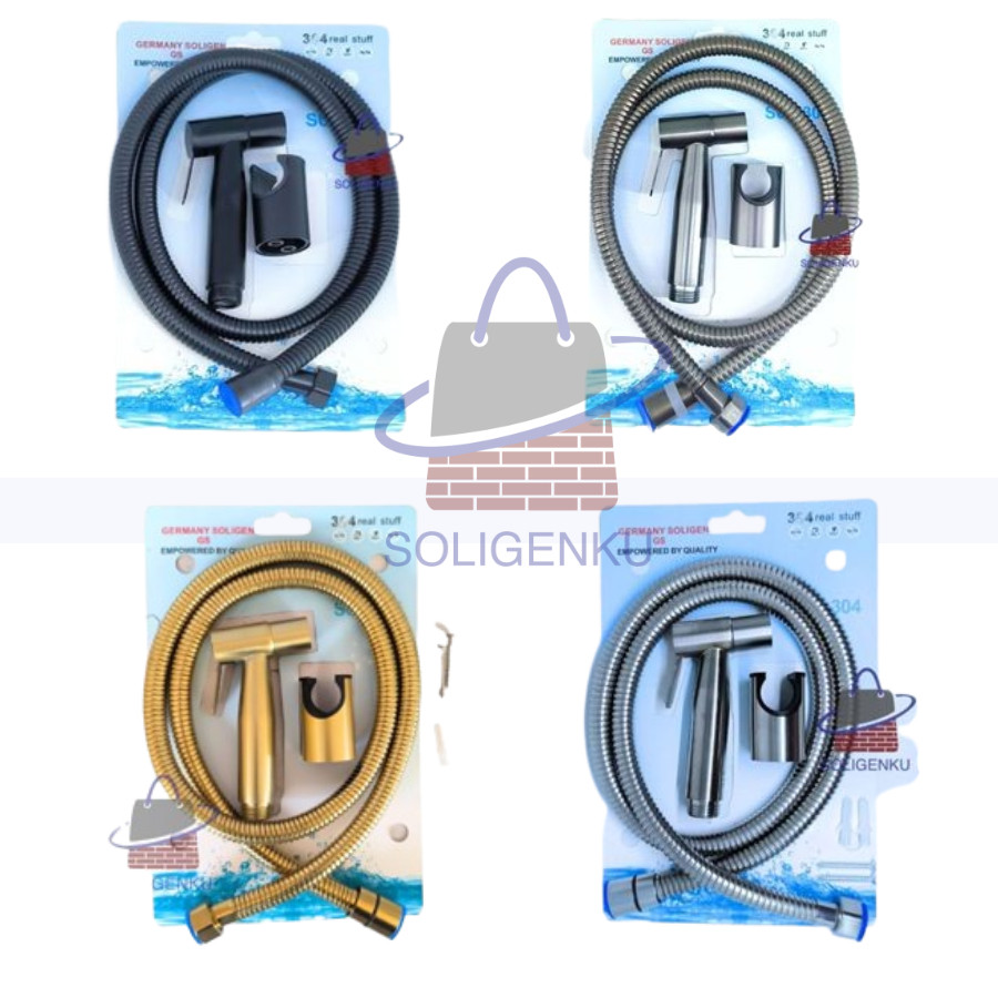 Jet Shower Soligen SUS 304 Kloset Jet Shower Kamar Mandi Semprotan Toilet Duduk Jet wasser Kloset St