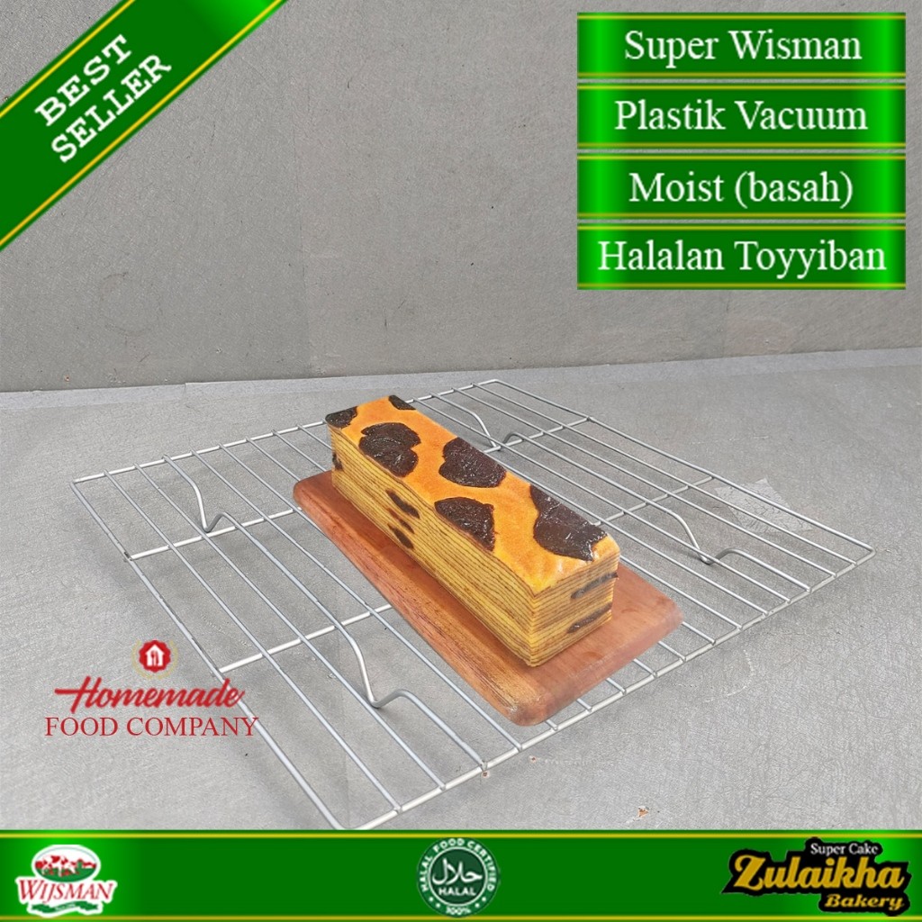 

Lapis legit tanpa tepung super wisman ukuran 5 x 20 cm
