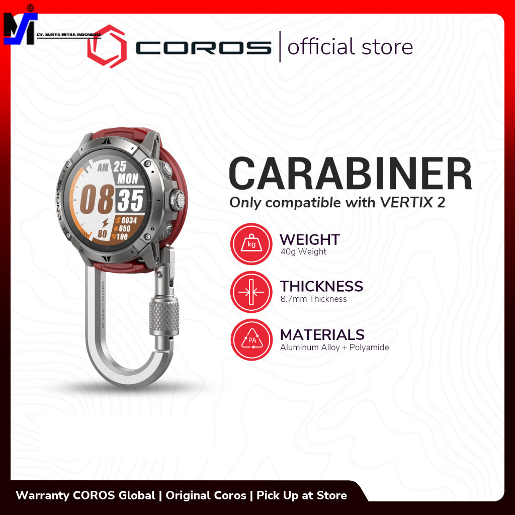 Coros Vertix 2 Carabiner