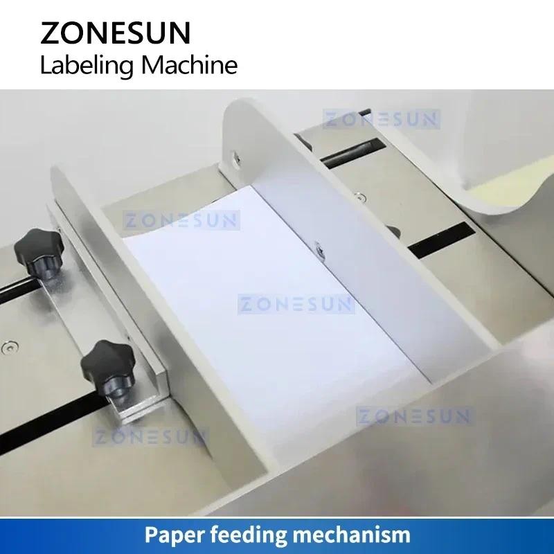 

ZONESUN Round Bottles Glue Labeling Machine Wet Glue Labeler Cold Glue Labeling System ZS-JTB10