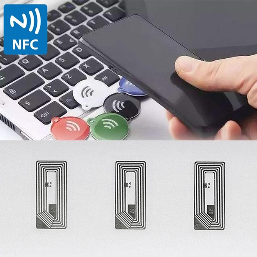 

10Pcs NFC Chip Ntag213 Sticker 11x21MM Wet Inlay 13.56MHz Electronic Label Anti-counterfeiting Tag Durable Adhesive Easy