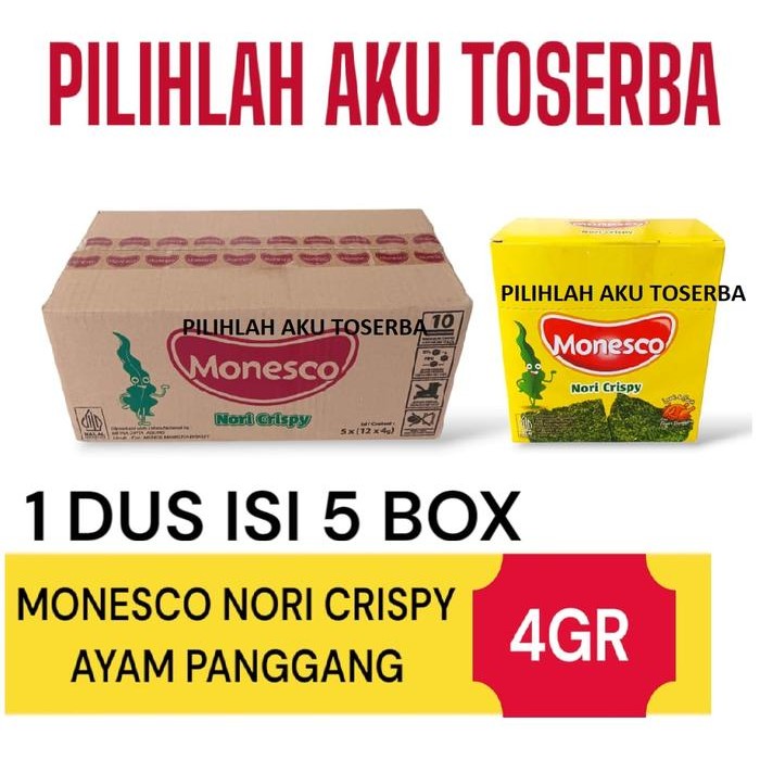 

Monesco Nori Crisy Ayam Panggang - ( HARGA 1 DUS )