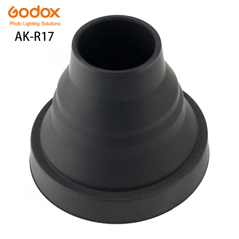 Godox AK-R17 Snoot, Compatible with Godox V1 Flash Series, V1-S, V1-C, V-1N, use with Godox H200R Ro