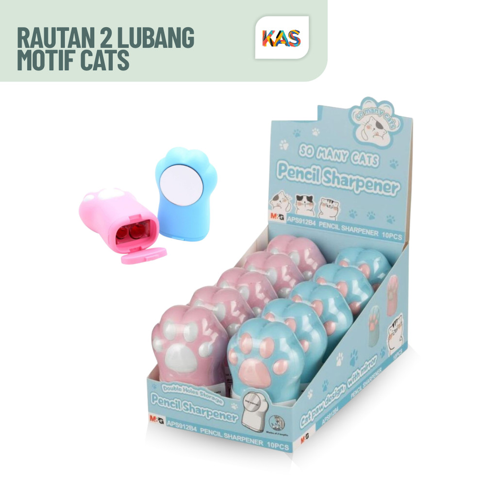 

Rautan 2 Lubang Motif Cats Paws M&G So Many Cats #APS912B4 - SATUAN