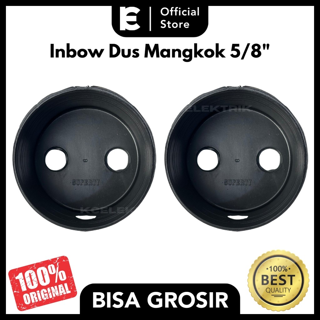 Dus Inbow Bulat 5/8 Inch Mangkok Sambungan saklar stopkontak Tanam untuk Instalasi