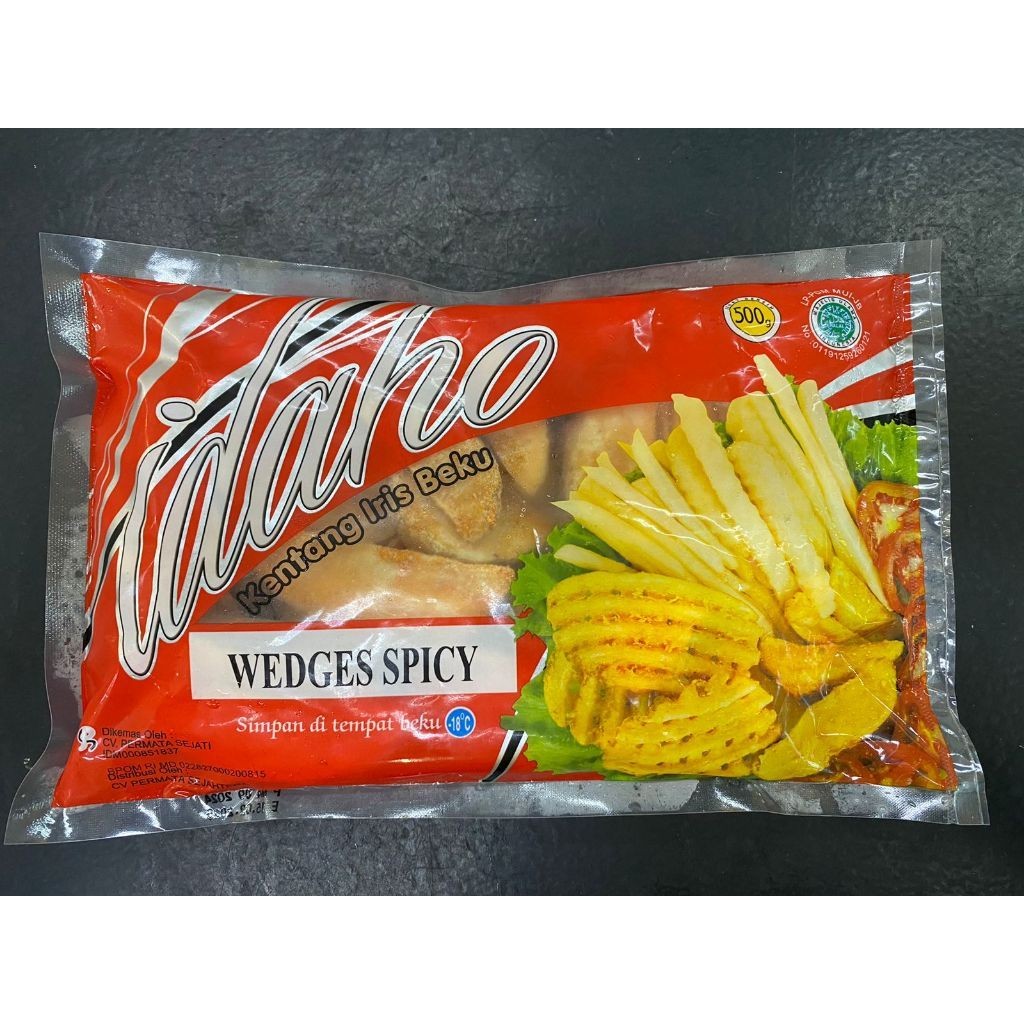 

IDAHO KENTANG GORENG SPICY WEDGES/ POTATO WEDGES 500 GRAM