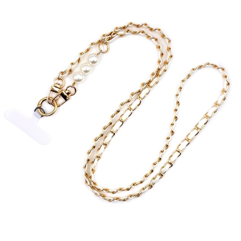 Mobile Phone Chain Gaya Ins Lanyard Selempang Hp Mutiara Tali Hp Slempang Wanita Lanyard Hp