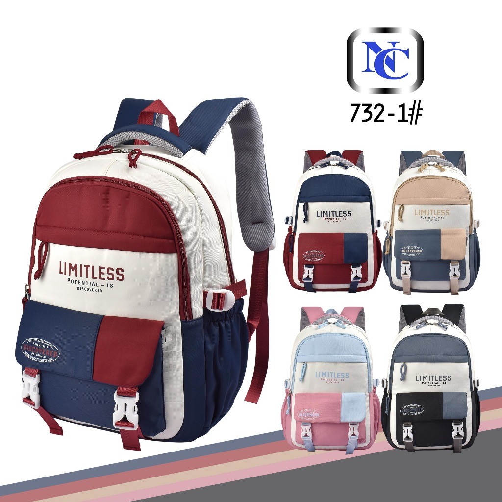 History Bags Surabaya-Tas Ransel Sekolah Nava Club 732-1 Tas Backpack Wanita Tas Laptop Pria-Tas Ran