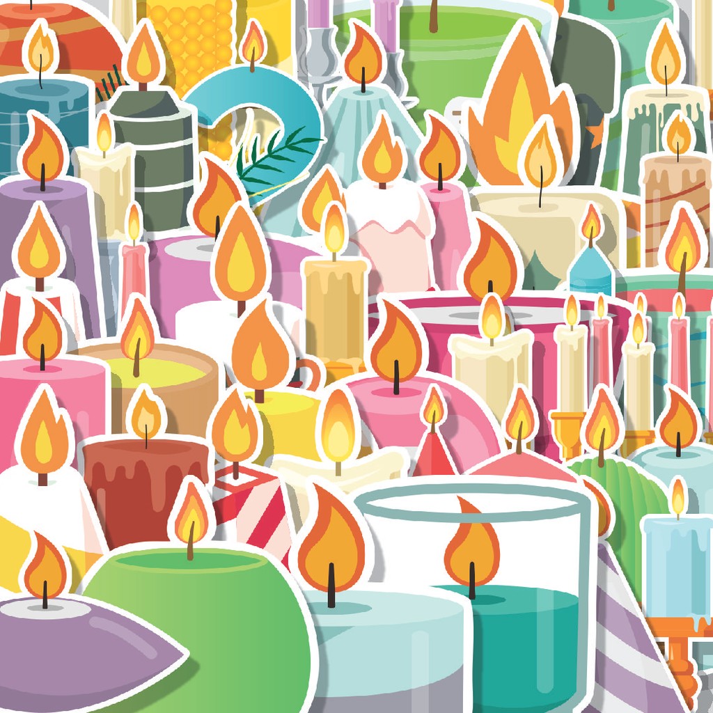 

Stiker Cutting Pack Stiker Random Lilin Isi 100Pcs Series Aesthetic Lucu Keren Untuk Koper Bahan Vynil