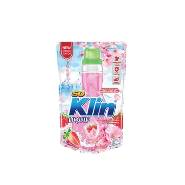 SOKLIN LIQUID DETERJEN SAKURA POUCH 700 ML