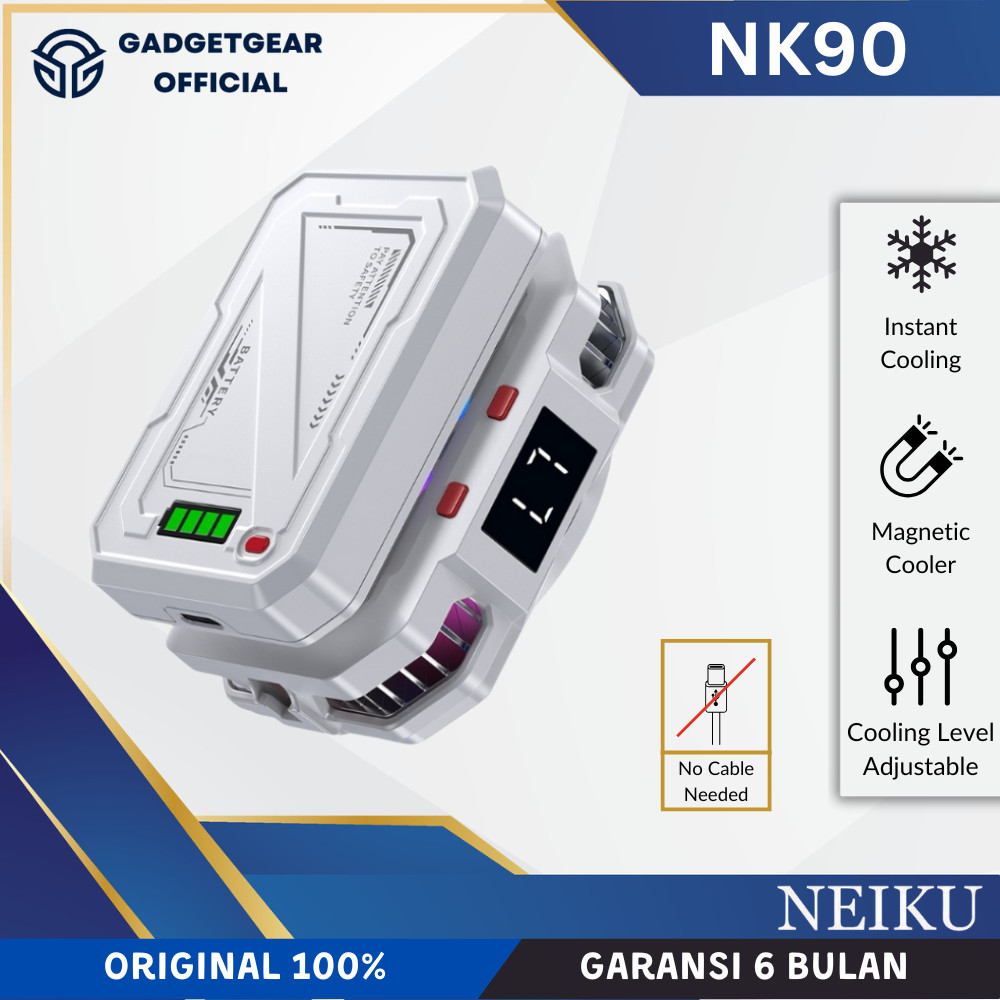 NEIKU NK90 Mobile Phone Cooler Pendingin HP Radiator Gaming Rechargeable 3000mAh Dual Mode