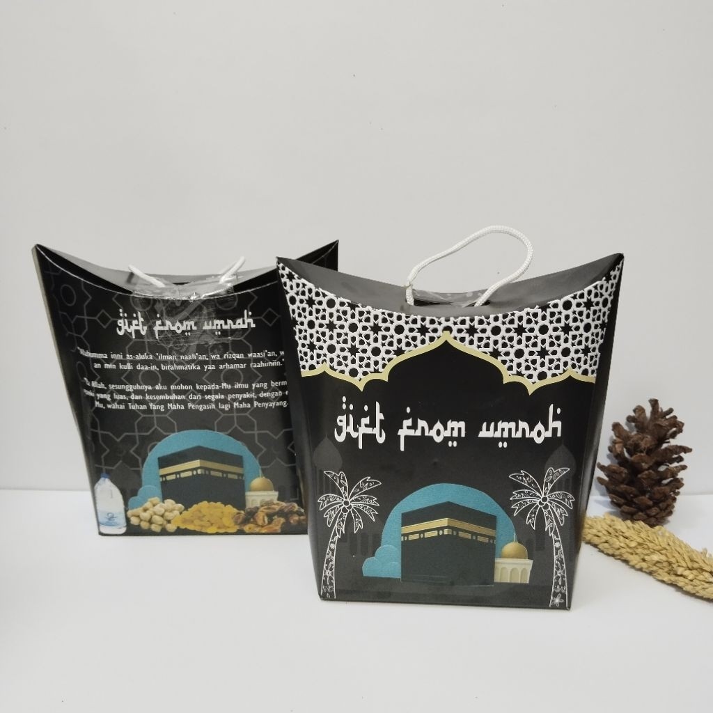 

Dus tali /dus paperbag/dus tenteng Oleh-Oleh Haji dan Umroh satuan/pcs COD