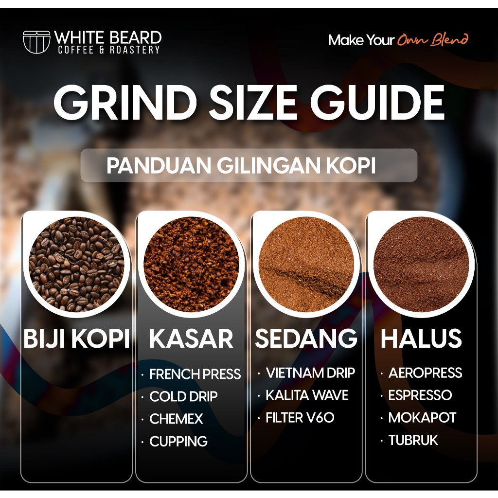 

JAMIN MURAH !!!Whitebeard - Gunung Tilu Natural Arabika 100% Biji Kopi Bubuk Espresso 200 gr 500 gr 1 kg(BISA LANGSUNG ORDER)
