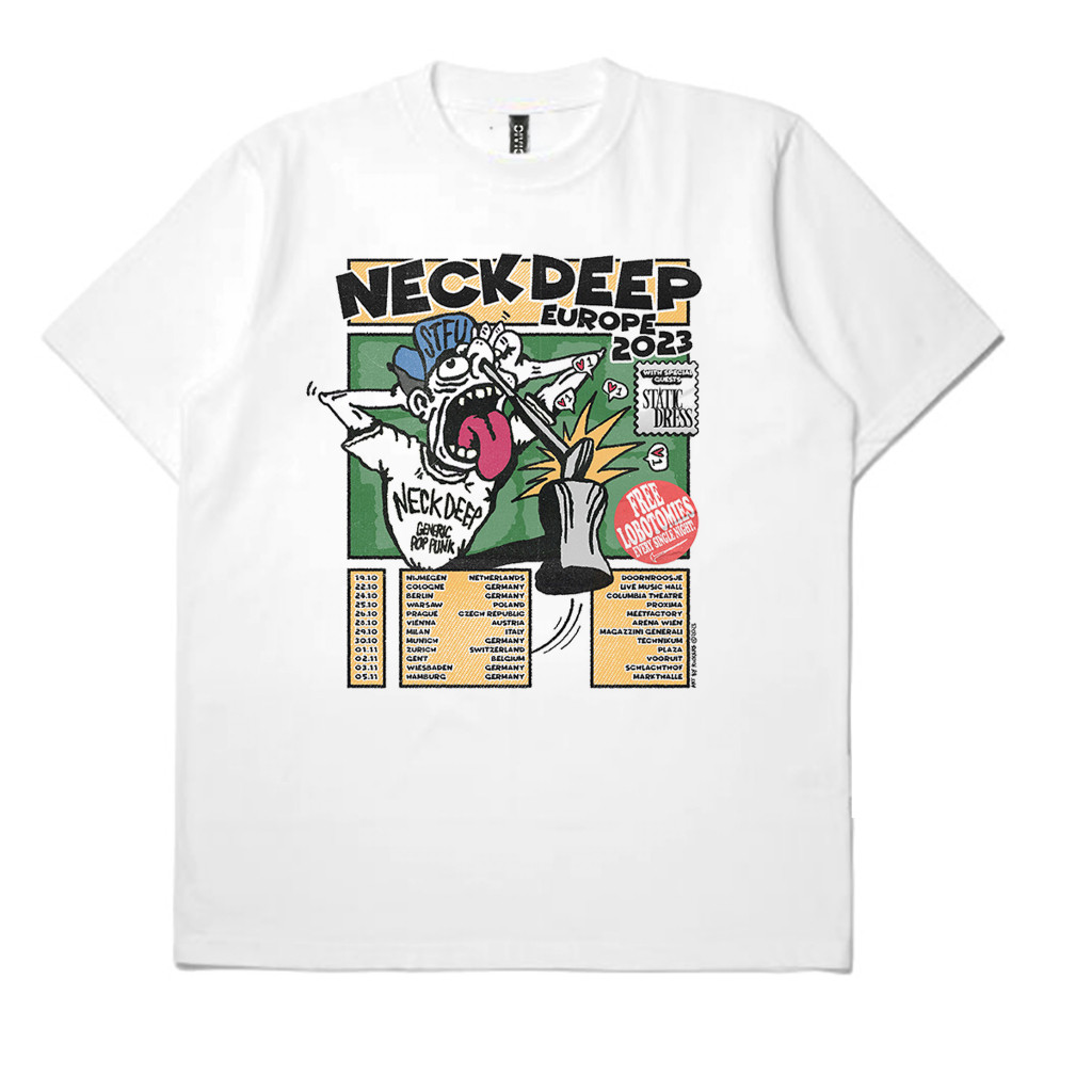 T-Shirt Band Neck Deep Europe Tour 2023