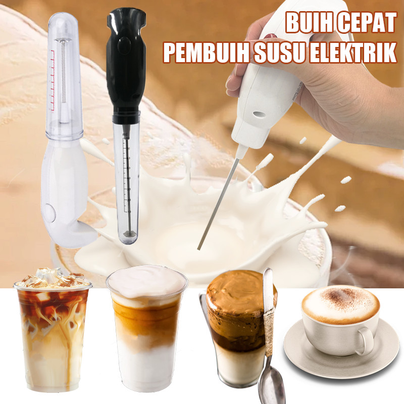 Mixer Listrik Mini Sumbuih Susu Pengaduk Minuman Portabel Permbuiuih Copi Penpocok Telur