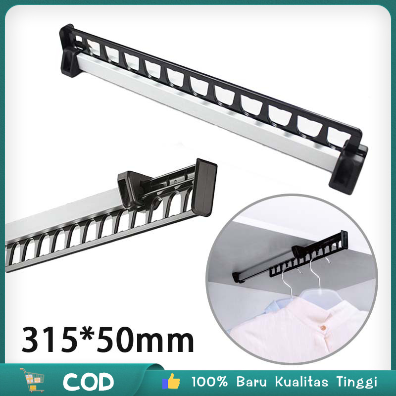 Gantungan Baju Dinding Tarik  Celana Dalam Lemari Gantungan Baju Geser Sleding Tarik Dorong Gantunga