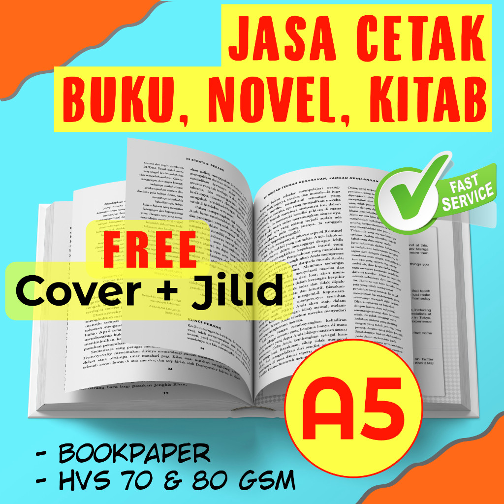 

JASA PRINT CETAK Buku, Novel, Kitab | Cover & Jilid FREE (GRATIS..!!)