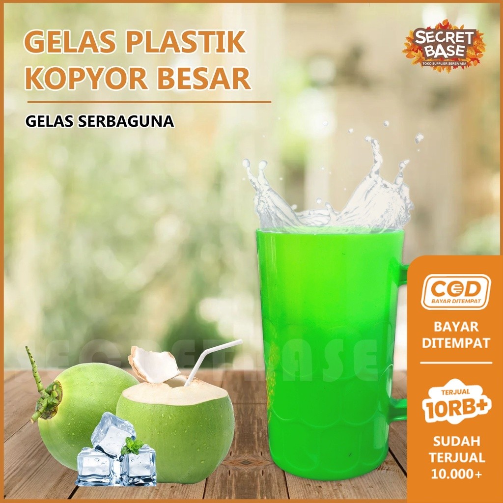 GELAS KOPYOR - Mug Cangkir Gelas / Gelas Plastik / Gelas Kopi Teh Murah