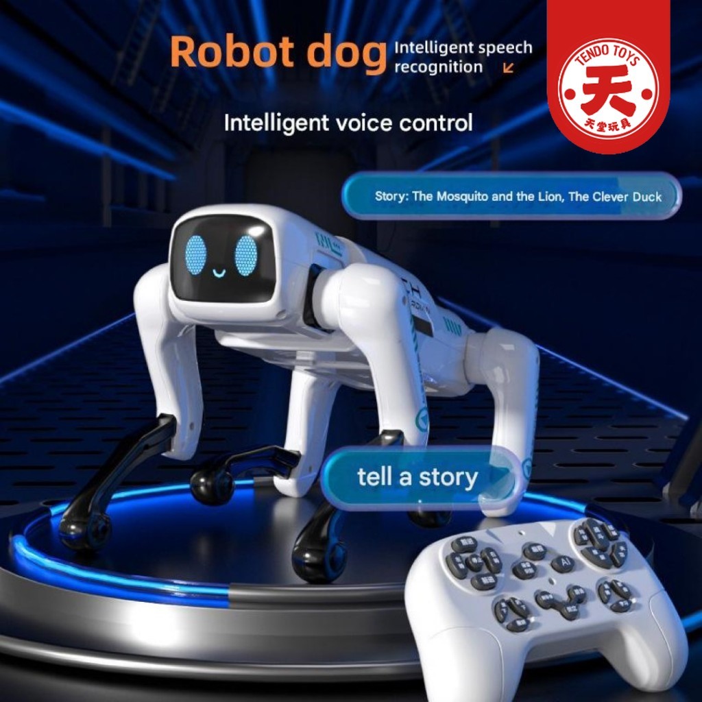 Mainan Robot Anjing Dog RC Joget Unitree Mechdog Mainan Edukasi Anak Turret Robodog Canggih Nari Kad