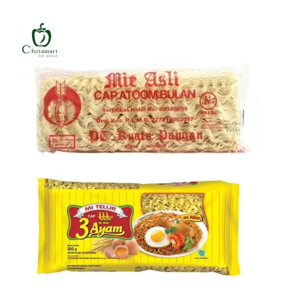 

MIE Telur ATOOM BULAN 200G MIE Telur 3 AYAM 200G