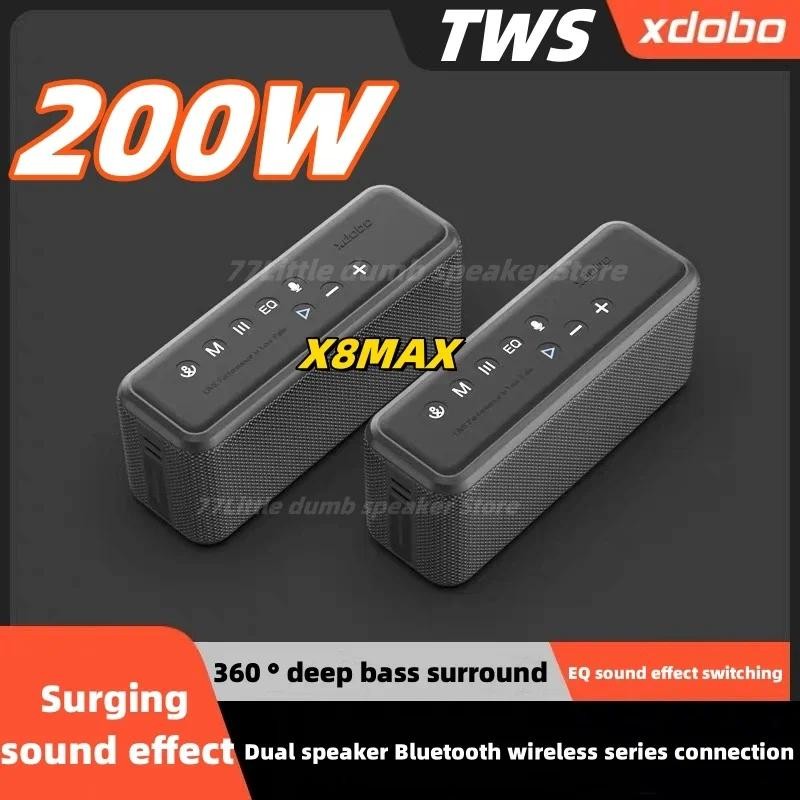 XDOBO X8 Max TWS 200W Portable Wireless Bluetooth Speakers Subwoofer 2000mAh Large Capacity Mobile P