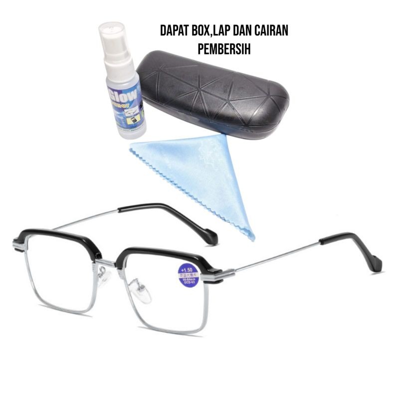 KACAMATA BACA PLUS +100 +125 +150 +175 +200 +225 +250 S/d +400 ANTI RADIASI HP&KOMPUTER
