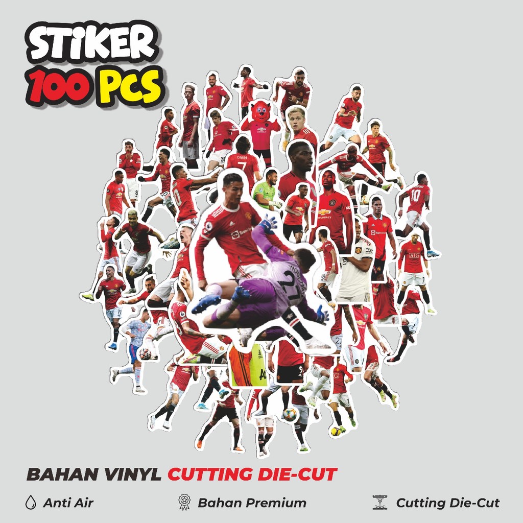 

Terbaru! 50 pcs Stiker Man Utd Collection V1 Dekorasi Lucu Kreatif untuk Notebook, Skateboard, HP