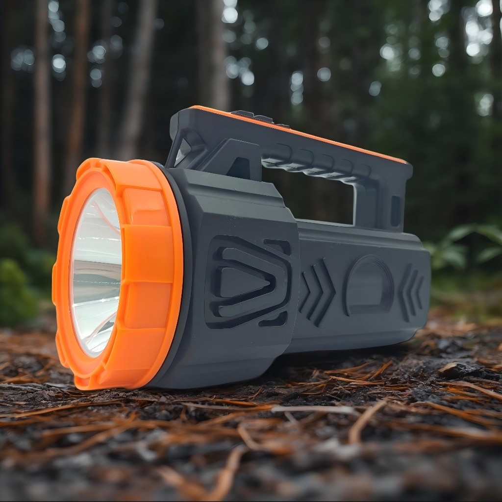 JS Senter LED senter tangan senter tangan super terang  Senter Multifungsi Senter Zoom In Out