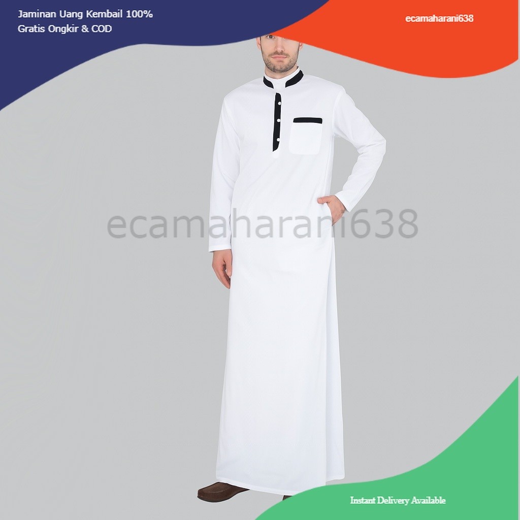 Jubah Pria Toyobo Thobe Jubah Gamis Pria MUslim Al-Faruq Baju Muslim Pria Jubah Pria Thobe Toyobo Pr