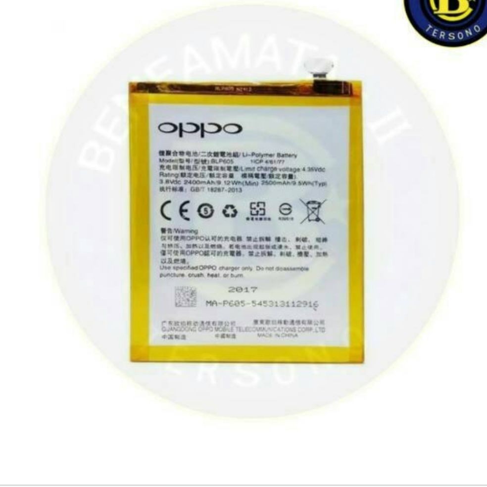 baterai  oppo f1 f1f  oppo a33 blp605 original shw1se