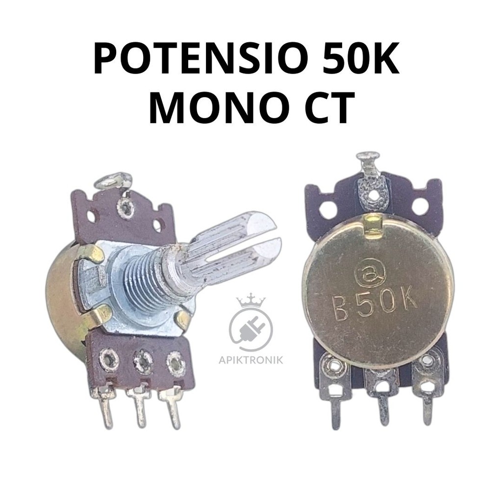 Potensio 50K Mono CT – Potensiometer Mono 50K Center Tap