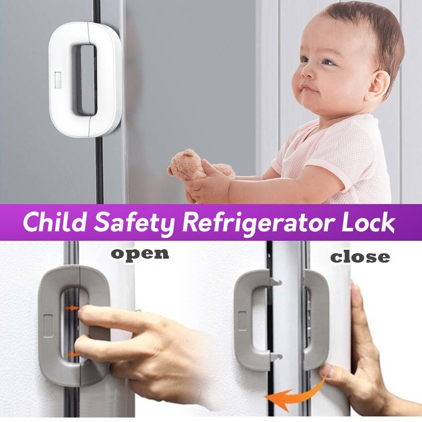 Machinegard Baby Safety Lock Kunci Pengaman Pintu Laci Lemari Pakaian Kulkas Kunci Freezer Mencegah 
