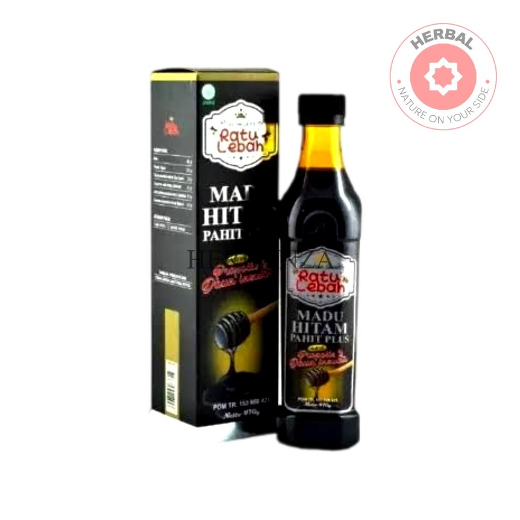 Ratu Lebah Madu Hitam Pahit – Herbal Alami Propolis + Ekstrak Daun Insulin BPOM