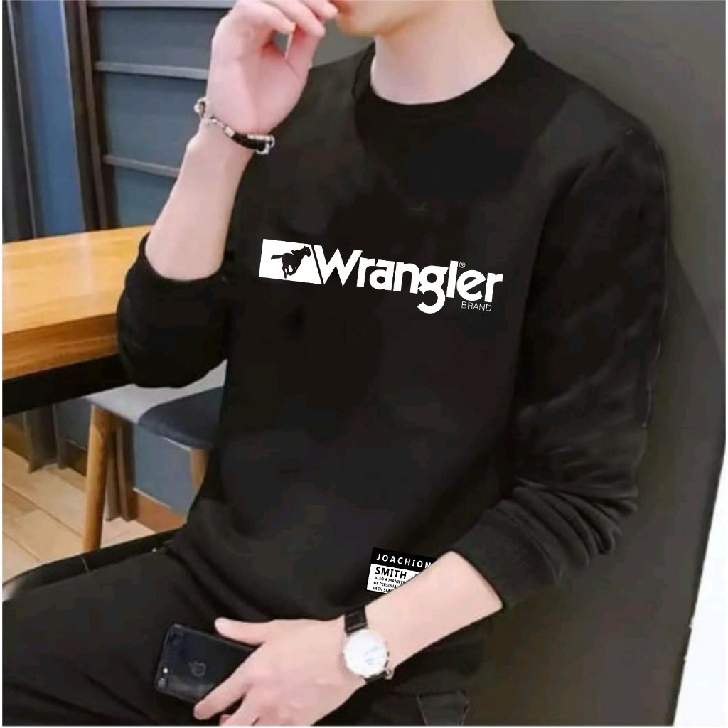| ORIGINAL Sweater Keren Kaos Pria Trendy Crewneck Unisex Elegan Sweatshirt Kasual Sweter Kekinian W