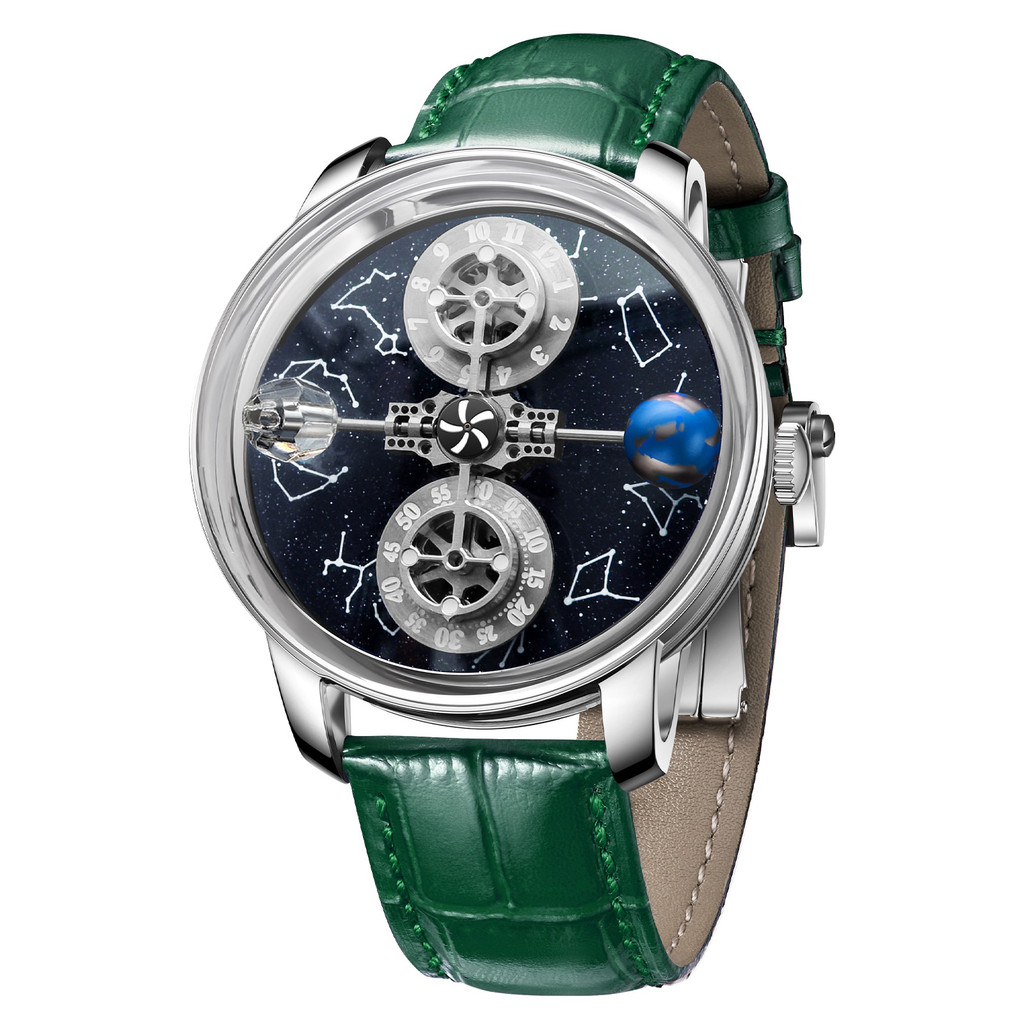 2023 PINDU Design New Men's Watch Mechanical Leather Strap Watch Casual Business Watch Waterproof Gl