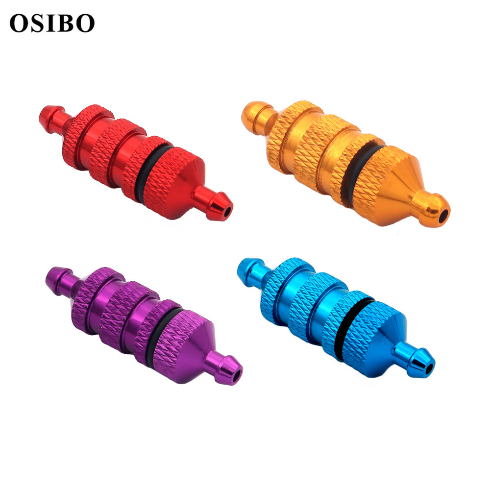 1PCS Aluminum Fuel Filter Nitro 1/8 1/10 RC Model Car Spare Parts HSP Racing 02156 HSP 94122 94188 T