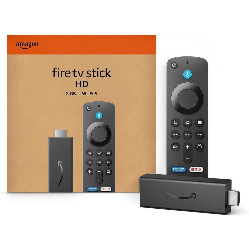 Original Amazon Fire TV Stick, HD, sharp picture quality,  Alexa Voice Remote TV control