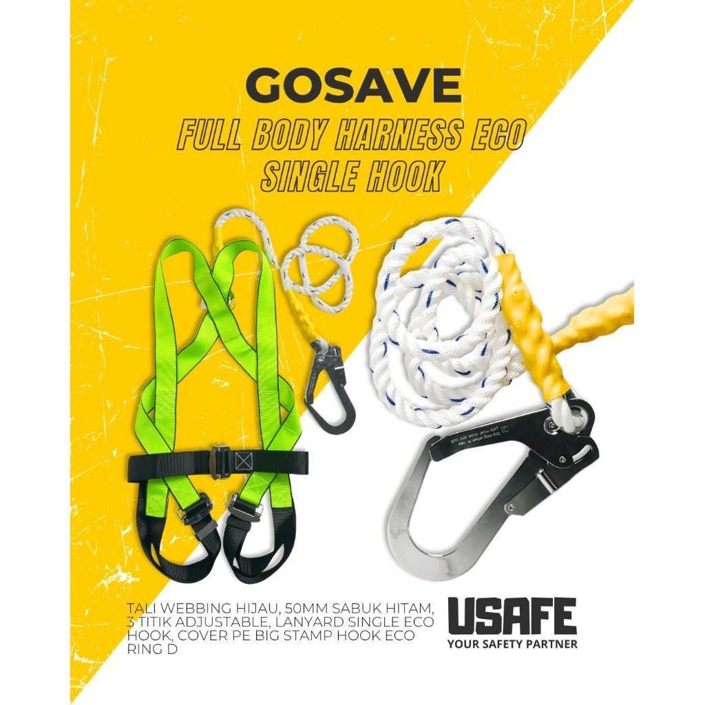 Full Body Harness Gosave Eco Single Big Hook