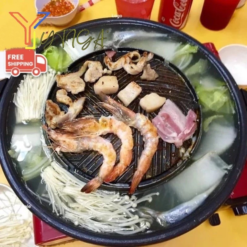 Shabu Grill Pan Bulgogi Pan 2in1 Panggangan BBQ