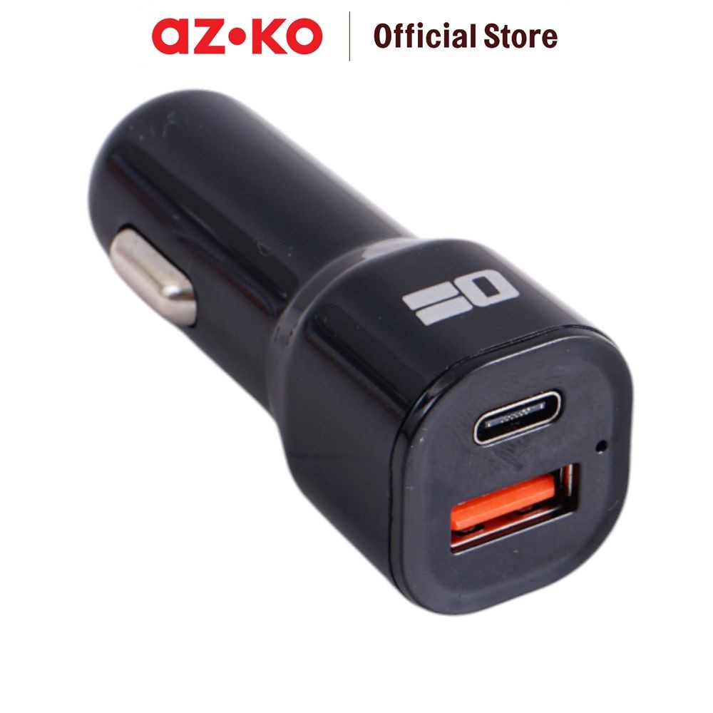 AZKO Otto Klasse Charger Mobil Type C 38 Watt - Hitam Charger Mobil Type C Car Charger 38W Pengisi D