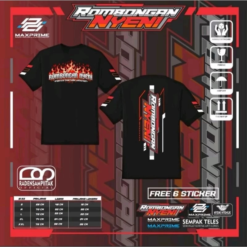 Kaos Rombongan Nyeni Baju T-shirt Distro Rombongan Nyeni Kaos Pria
