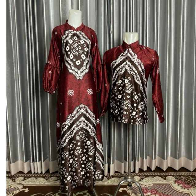 COUPLE BAJU GAMIS KEMEJA JUMPUTAN PALEMBANG / BAJU SERAGAM  KELUARGA