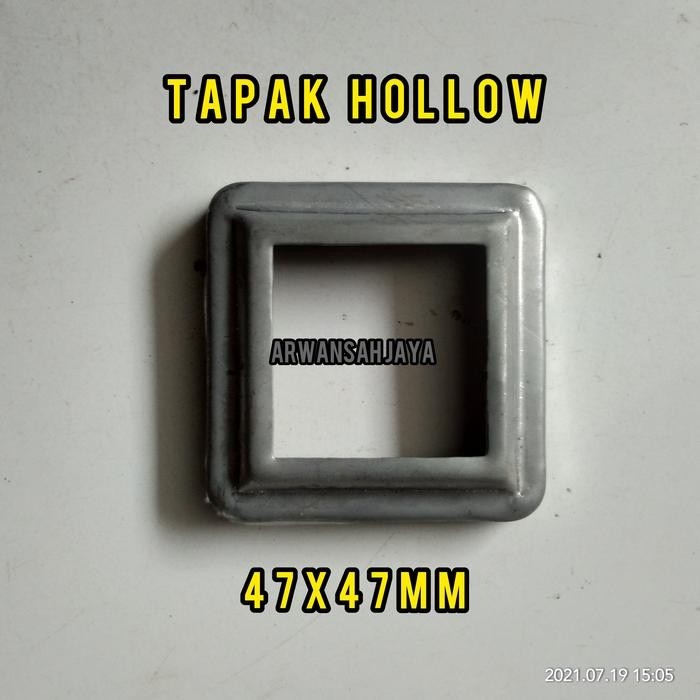TAPAK HOLLOW 47X47MM ORNAMEN PAGAR BESI