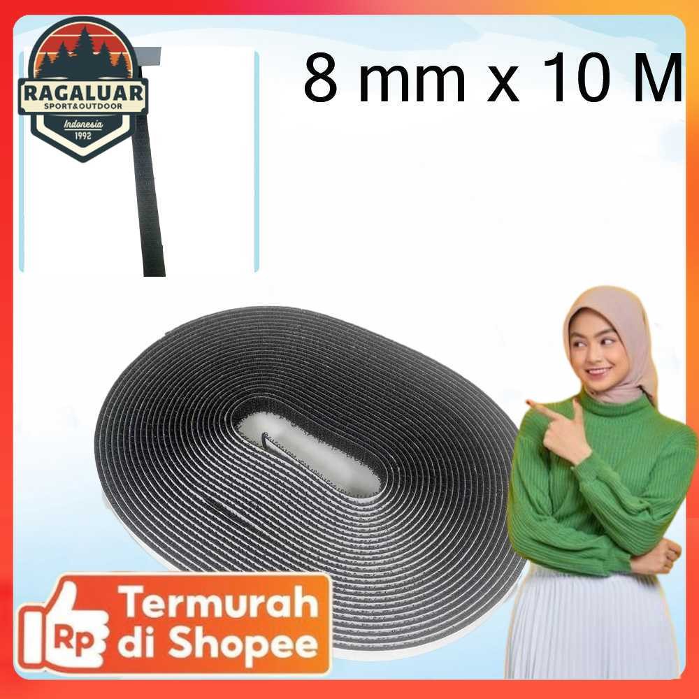 Duplaisir Pita Perekat Velcro Pengikat Hook and Loop Strip Tape 8mm - DP110