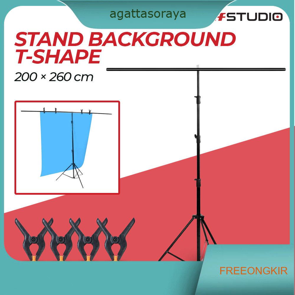 Tiang Stand Backdrop Background Studio Foto Produk Aneka Ukuran