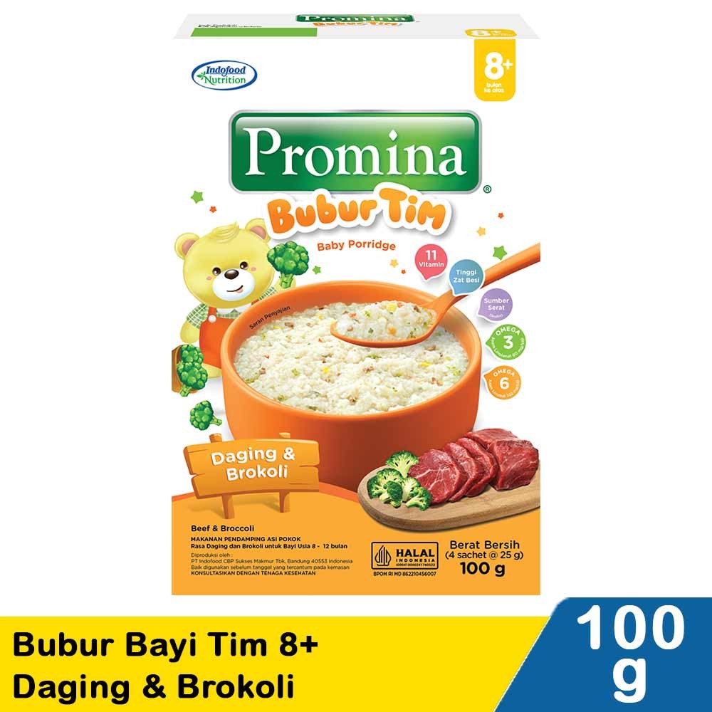 Promina Bubur Bayi Tim Daging&Brokoli 100G