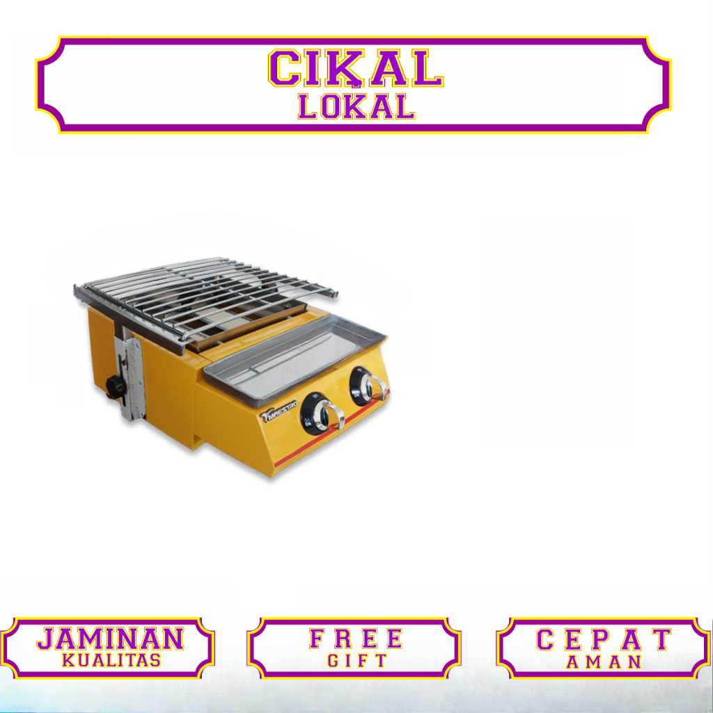 Kompor Pemanggang Sosis / Gas Roaster 2 Tungku Maestro MT-K111