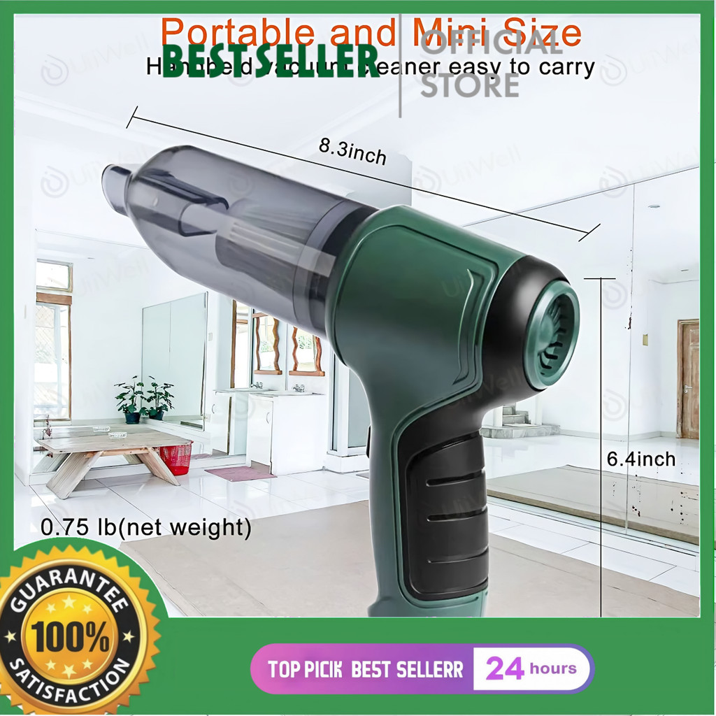 Pembersih Vakum Portable Mini Wireless Rechargeable Vacuum Cleaner Penyedot Debu Serbaguna Handheld 