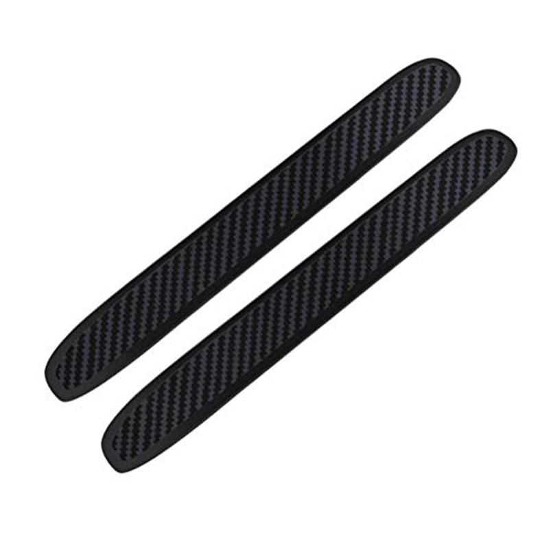 Car Bumper Protector Rubber Strips, Carbon Fibre Front and Rear Side Bumper Guard Cover for SUV MPV 