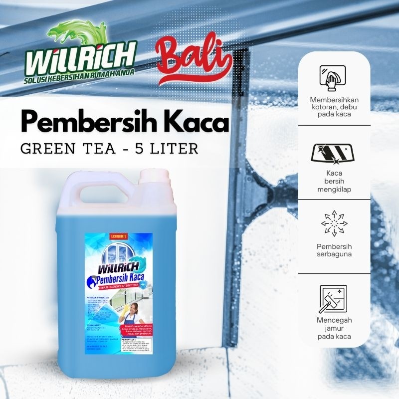 Willrich Bali Pembersih Kaca Berkualitas 5 Liter Pengiriman Instant
